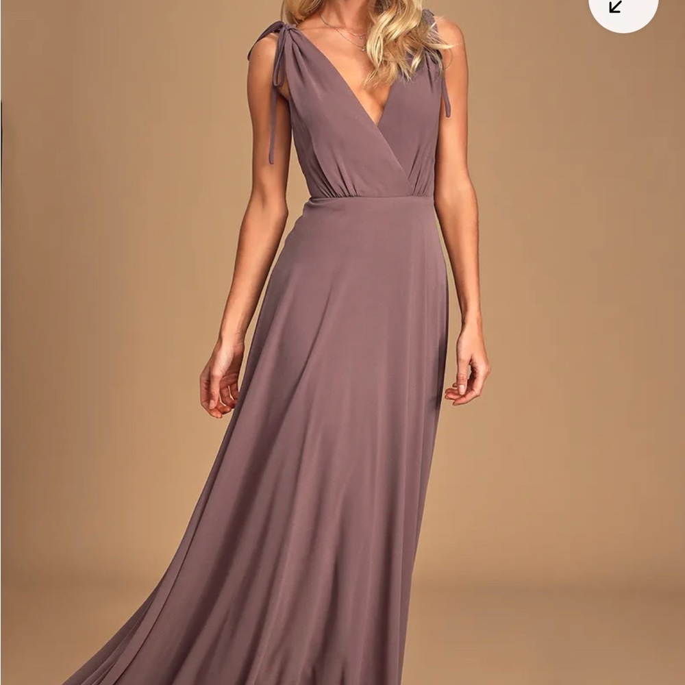 Lulus Dance the Night Away Dusty Purple Backless Maxi Dress